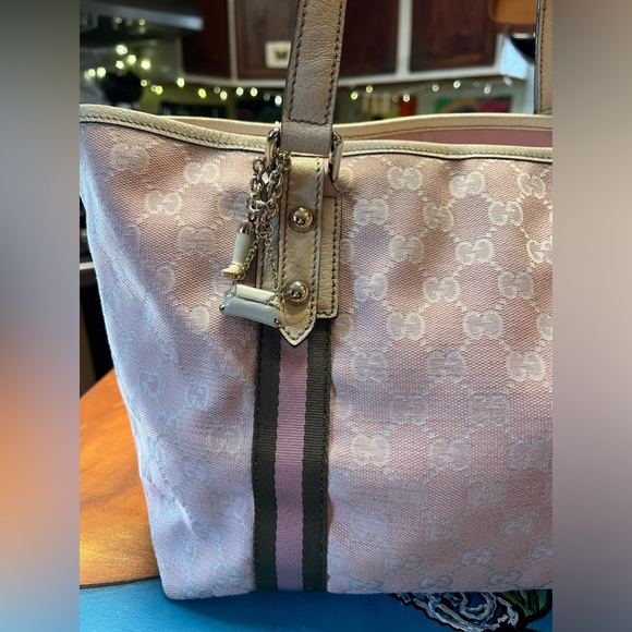 🌸authentic Vintage Gucci tote pink🌸  early 2000’s - Picture 4 of 16